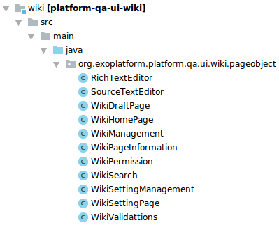 Les fonctions utilisées pour les cas de tests wiki